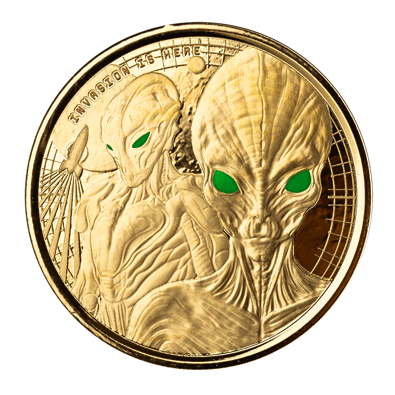 Image pour Pièce d’or colorée de 1 oz, Alien du Ghana (2023) à partir de Métaux précieux TD